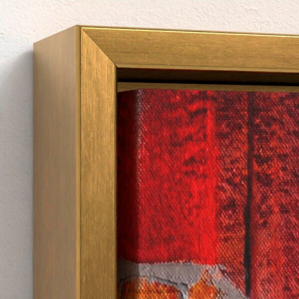 Bellagio Italy Mediterranean Oil Painting - Antique Gold Float Frame Canvas Print - Natalie Bella
