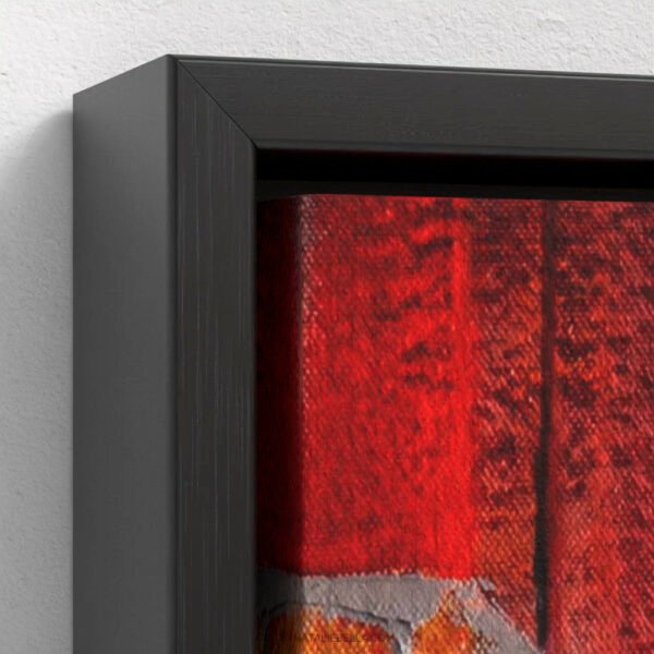 Bellagio Italy Mediterranean Oil Painting - Black Float Frame Canvas Print - Natalie Bella