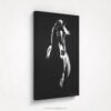 Pure Beauty - Dramatic Black and White Horse Drawing - Gallery Wrap Canvas