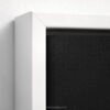 Pure Beauty - Dramatic Black and White Horse Drawing - White Float Frame Canvas