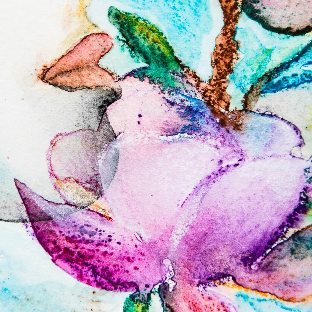 "Her Inner Garden" - Water-Soluble Pastels on Paper - 5x7 - Natalie Bella, March 2025