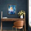 Wrapped in Light – Original 16×20 Oil Painting | Contemporary Bird Art with Spring Blossoms