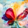 Dreams of Resurgence – Oil on Canvas | Contemporary Feminine Art with Bold Florals