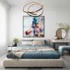 Dreams of Resurgence – Oil on Canvas | Contemporary Feminine Art with Bold Florals