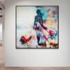 Dreams of Resurgence – Oil on Canvas | Contemporary Feminine Art with Bold Florals