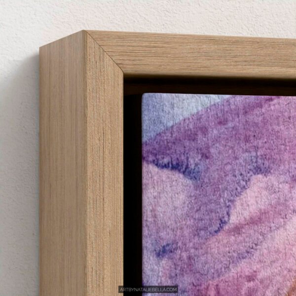 Wildwood Heart – Canvas Print in Float Frame | Contemporary Deer Wildlife Art with Vibrant Colors