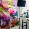 Dreams of Resurgence – Oil on Canvas | Contemporary Feminine Art with Bold Florals