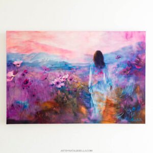 Closer to Forever - Original Ethereal Landscape Oil Painting | Oil & Mixed Media on Canvas