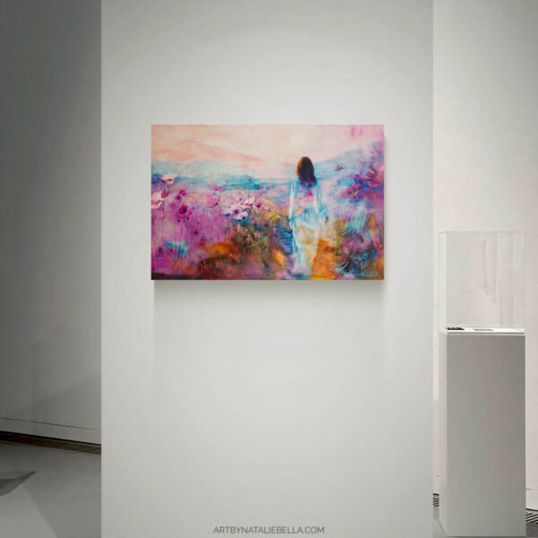 Closer to Forever - Oil & Mixed Media on Canvas - 36x24x1.5 - Na Closer to Forever - Original Ethereal Landscape Oil Painting | Oil & Mixed Media on Canvas