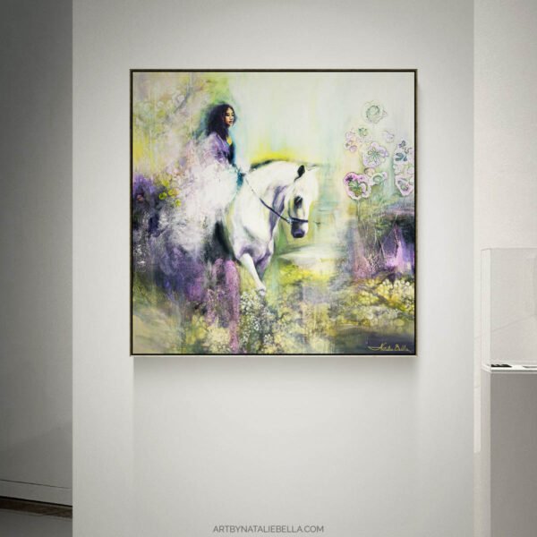 Becoming | Original Oil & Mixed Media Painting | 36x36"