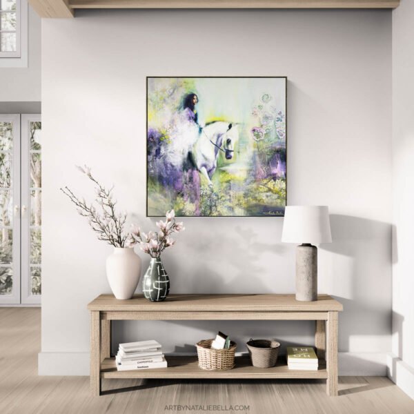 Becoming | Original Oil & Mixed Media Painting | 36x36"