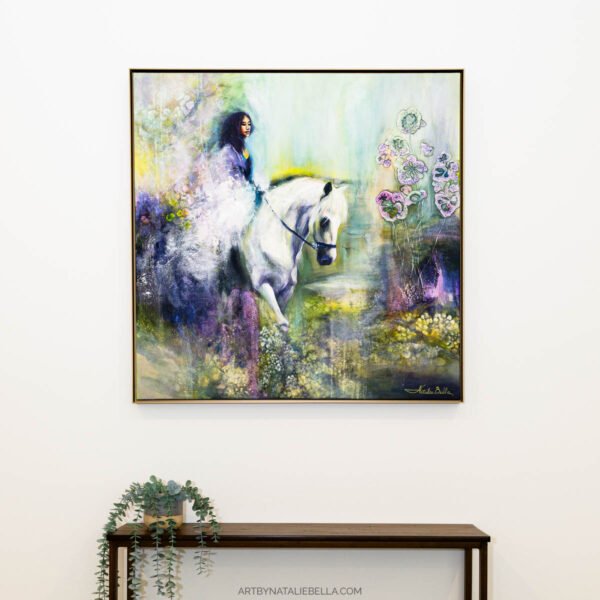 Becoming | Original Oil & Mixed Media Painting | 36x36"