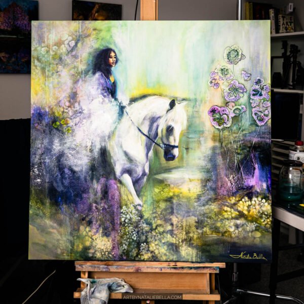 Becoming | Original Oil & Mixed Media Painting | 36x36"