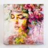 The first deep breath after a long stillness. She holds it gently, and her whole inner world begins to lift. From the Spring Within collection.
