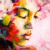 She's somewhere between waking and dreaming - the soft place where thoughts loosen and colors run together. This is where awakening begins, quietly, without effort. From the Spring Within collection.