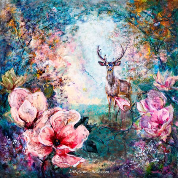 Held in the Light - Oil & Mixed Media on Canvas | 24x24"