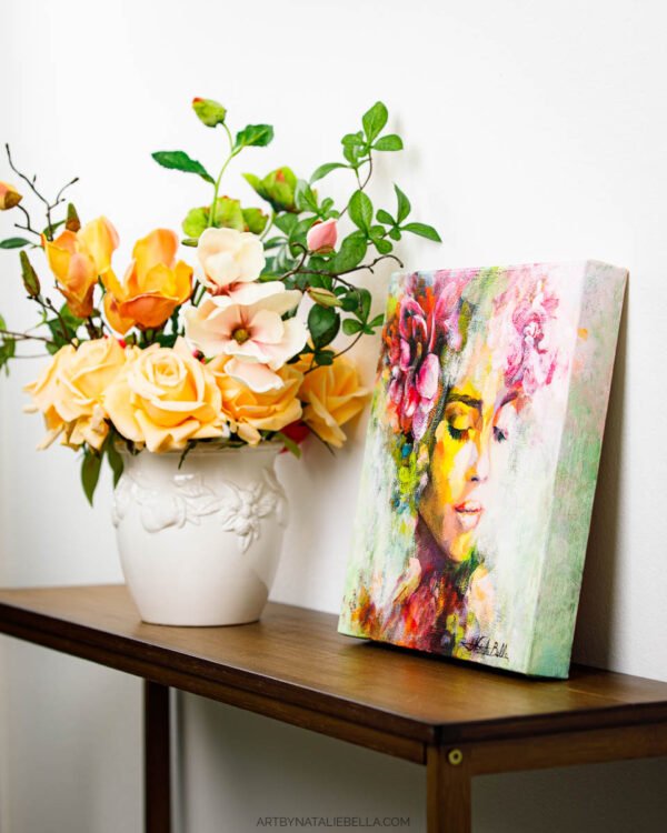 Verdure - Oil & Mixed Media on Canvas | 12x12"