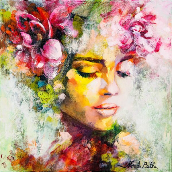 Verdure - Oil & Mixed Media on Canvas | 12x12"