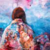 What She Carried, Where She Stayed - Oil & Mixed Media on Canvas | 20x20"