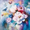 Whispers of Beauty - Oil & Mixed Media on Canvas | 48x48"