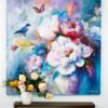 Whispers of Beauty - Oil & Mixed Media on Canvas | 48x48"