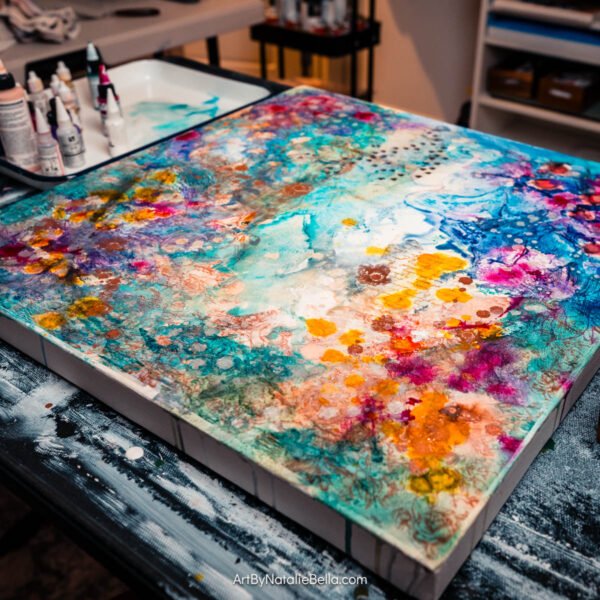 Held in the Light - Oil & Mixed Media on Canvas | 24x24"