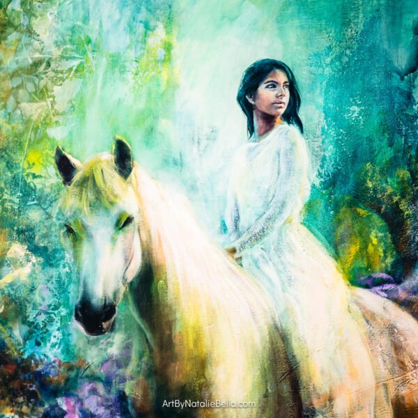 Emerging - Oil & Mixed Media on Canvas - 36x36x1.5 - Natalie Bella Emerging - Oil & Mixed Media on Canvas - 36x36x1.5 - Natalie Bella
