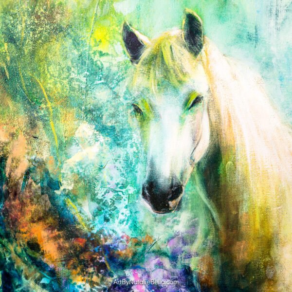 Emerging - Oil & Mixed Media on Canvas - 36x36x1.5 - Natalie Bella Emerging - Oil & Mixed Media on Canvas - 36x36x1.5 - Natalie Bella