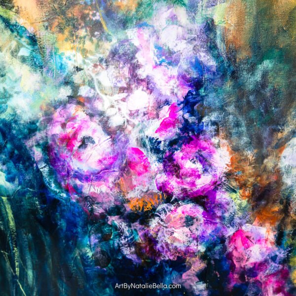 Emerging - Oil & Mixed Media on Canvas - 36x36x1.5 - Natalie Bella Emerging - Oil & Mixed Media on Canvas - 36x36x1.5 - Natalie Bella