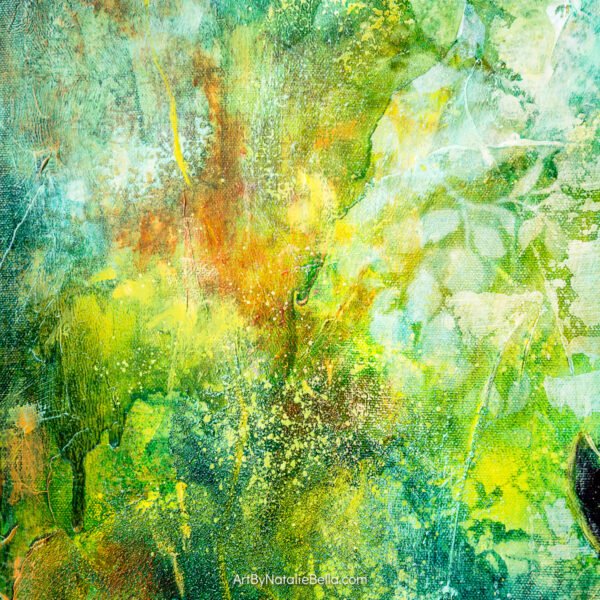 Emerging - Oil & Mixed Media on Canvas - 36x36x1.5 - Natalie Bella Emerging - Oil & Mixed Media on Canvas - 36x36x1.5 - Natalie Bella